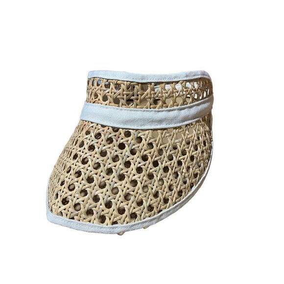 LSpace Cordova Visor in Natural Color NWT One‎ Size Snap Closure Beach Sun